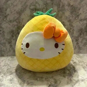 Squishmallow 14” Exclusive Sanrio Hello Kitty Yellow Pineapple Plush
